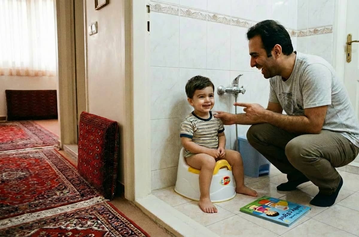 آموزش دستشویی رفتن کودک در زمان مناسب به صورت گام به گام